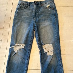 Madewell the Perfect Vintage Jean 28 ripped style